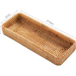 paniers rangement rotin tissé marron clair utilisation multiple respectueux environnement