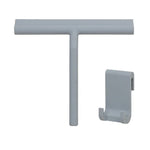 nettoyant vitre poignée longue brosse plate caoutchouc noir gris clips moderne minimaliste