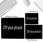 tapis souris personnalisable caoutchouc antidérapant durable blanc noir diy washable gaming