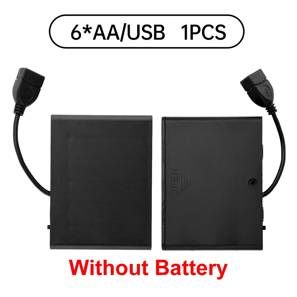 support batterie usb noir moderne batteries aa aaa compartiments mat