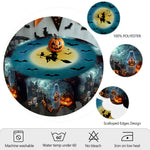 nappe halloween citrouille fantôme bleu noir orange réutilisable imperméable machine festiveextérieur table mariage