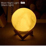 lampe table diy peinture texture lunaire blanc moderne veilleuse enfant décoration maison support bois