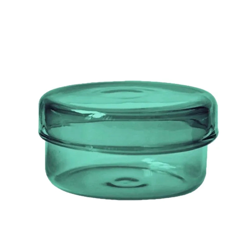 boîtes rangement verre transparentes modernes couleurs vert orange jaune rose clips papier respectueux environnement