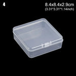 boîte rangement plastique transparente poignées bijoux petits objets divers accessoires