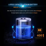 lampe lecture rechargeable led mini pince chambre voyage 360degrees blanc moderne