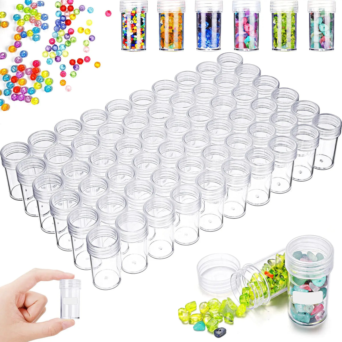 organisateur diamant painting paillettes strass boîte rangement transparent plateau tri pince épiler bracelet fantaisie