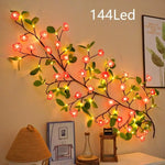 décoration murale guirlande lumineuse feuilles érable fleurs branches flexibles led