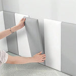 panneaux revêtement mural modernes minimaux gris clair blancs adhésifs faciles installer insonorisants anti choc