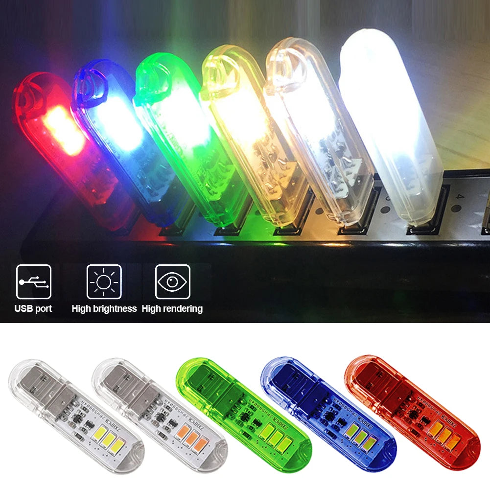 lampe led rechargeable moderne compacte adhésif usb rouge bleu vert blanc gris transparent