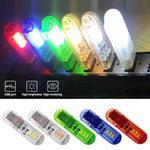 lampe led rechargeable moderne compacte adhésif usb rouge bleu vert blanc gris transparent