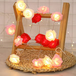 guirlandes lumineuses noel flocons roses multicolore decoration intérieure festive led blanc rose