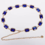 bracelet métal strass rouge vert marron noir bleu clair classique élégantSizeMode boucle