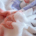 Texture douce de la housse de couette polaire pour l'hiver