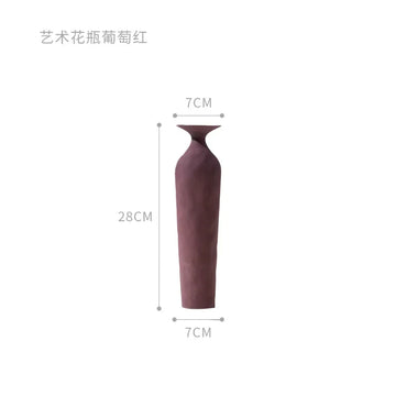 vase table céramique porcelaine bleu marron blanc rose géométrique moderne élégant abstrait