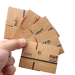 miniatures colis FedEx DHL Amazon UPS EMS STO SF express carton papier opaques logos