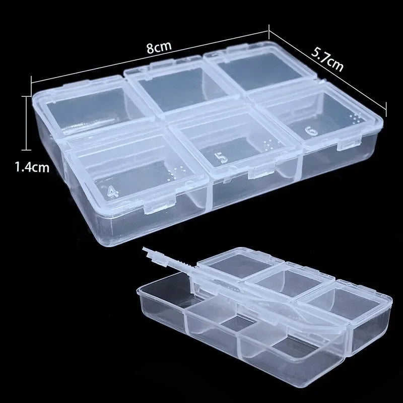 boîtes rangement bijoux transparentes compartiments clips modernes organisation bagues boucles d'oreilles
