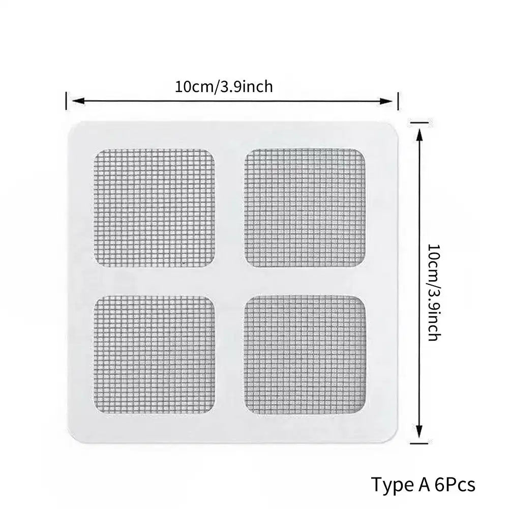 grille protection anti insectes adhésive transparente maille fine fenêtre moustiquaire réparation écran fixe fibre