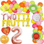 Kit décoration anniversaire fille 2 ans avec guirlande ballons fruits d'été