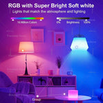 ampoule led intelligente e27 blanc multicolore wifi bluetooth decoration maison moderne