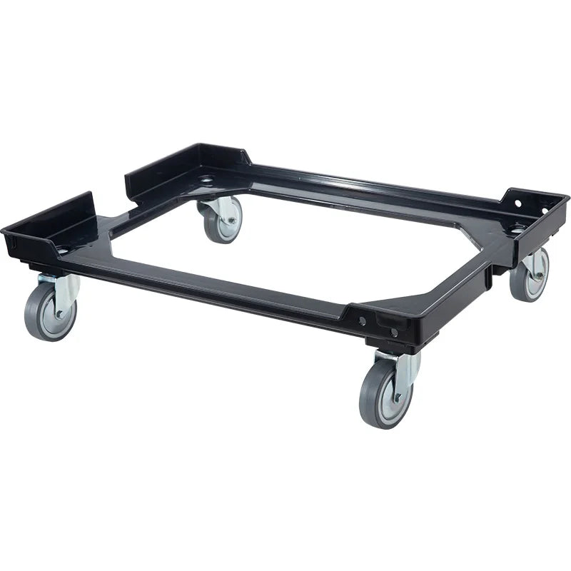 chariot pliable rangement transparent moderne pratique grands compartiments plastique robuste courses