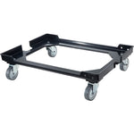 chariot pliable rangement transparent moderne pratique grands compartiments plastique robuste courses