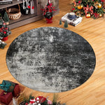 tapis rond moderne texture grunge bleu rouge gris vert antidérapant 40cm 80cm 120cm