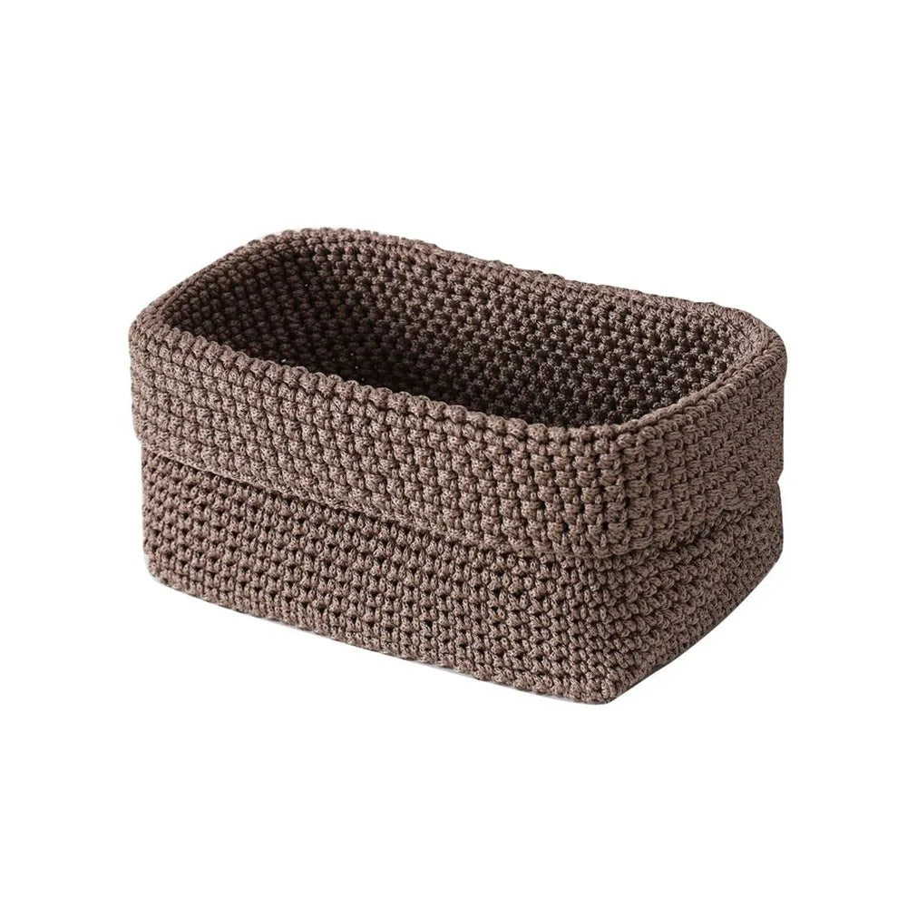paniers rangement maille noir gris modernes réutilisables grande capacité rangement stockage diverse utilisation respectueux