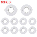 spots led blancs encastrables rond métal moderne gu10 mr16 clips facile 100mm flux lumineux