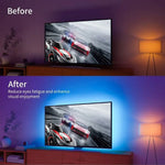 ruban led bleu moderne adhésif télécommande infrarouge câble usb 43 55 49 58 inchesRGBOptimalEclairageSalle
