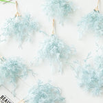 guirlande fleurs séchées blanc bleu rose vert décoration noël mariage rustique festiveextérieur