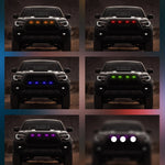 éclairage led voiture multicolore adhésif moderne câble noir contrôle application feux jour rgb