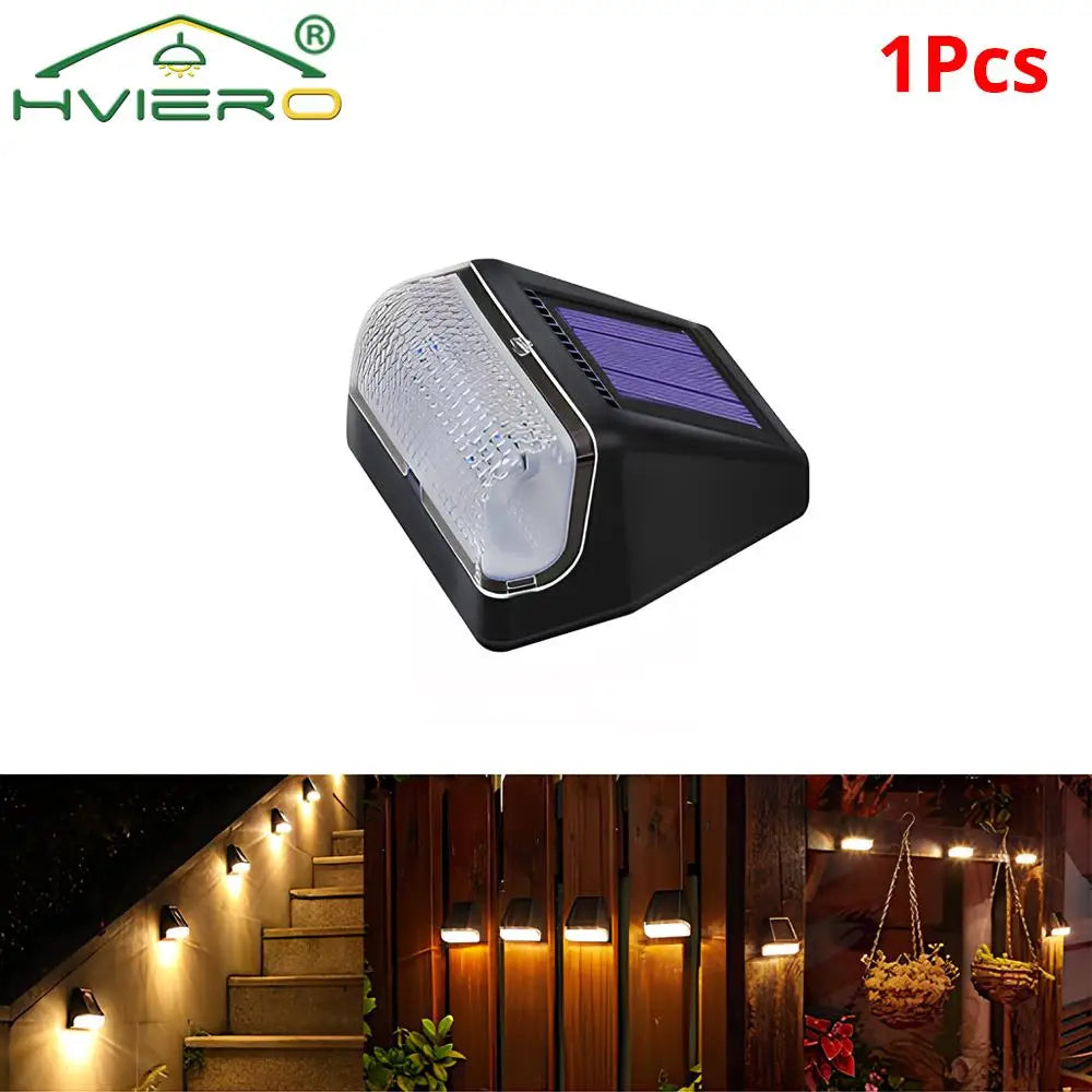 éclairage solaire mural moderne noir ip65 led 5mètres autoinstallation jardin extérieur