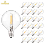 ampoule led globe transparent vintage filament doré e12 blanc chaud 2700kextérieurintérieur