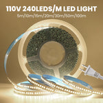 ruban led blanc haute luminosité étanche flexible prise électrique adhésif salon