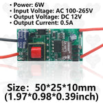 transformateur électrique led alimentation 12v 05a 1a 2a 3a 6w 12w 24w 36w circuits