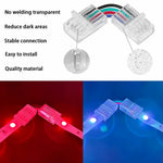 connecteurs led transparents 10mm 8mm 12mm 2pin 3pin 4pin 5pin clips modernes no welding