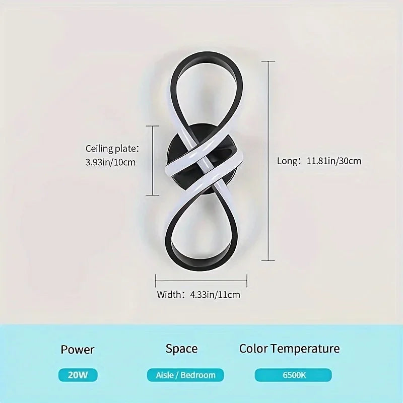 lampe led moderne blanche contemporain éclairage intérieur murale touch control