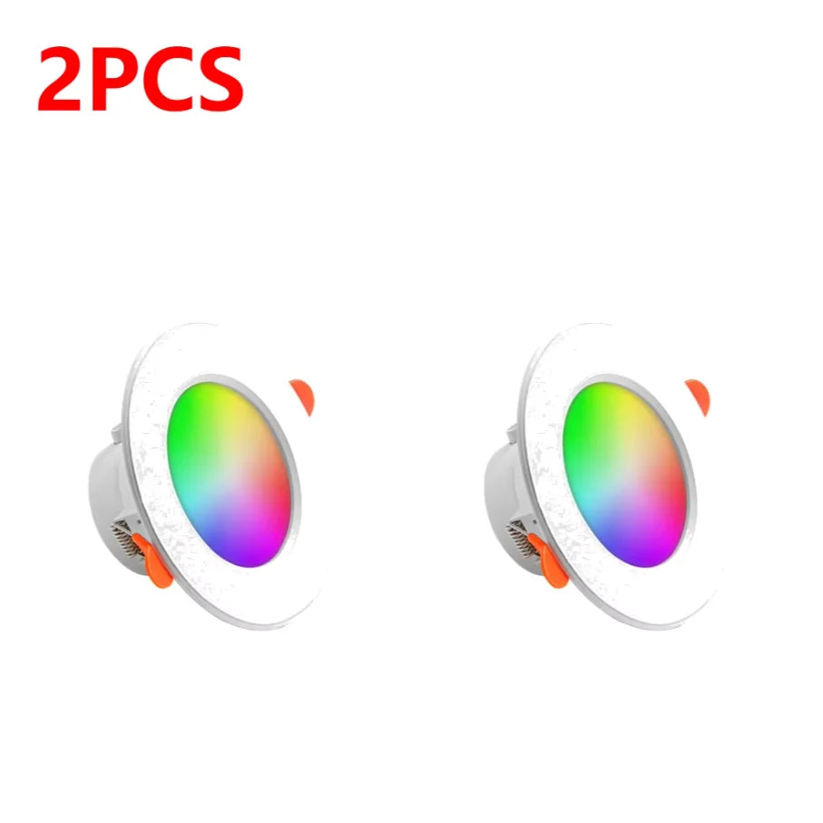 spots led encastrables intelligents controle vocale rgb blanc moderne minimaliste