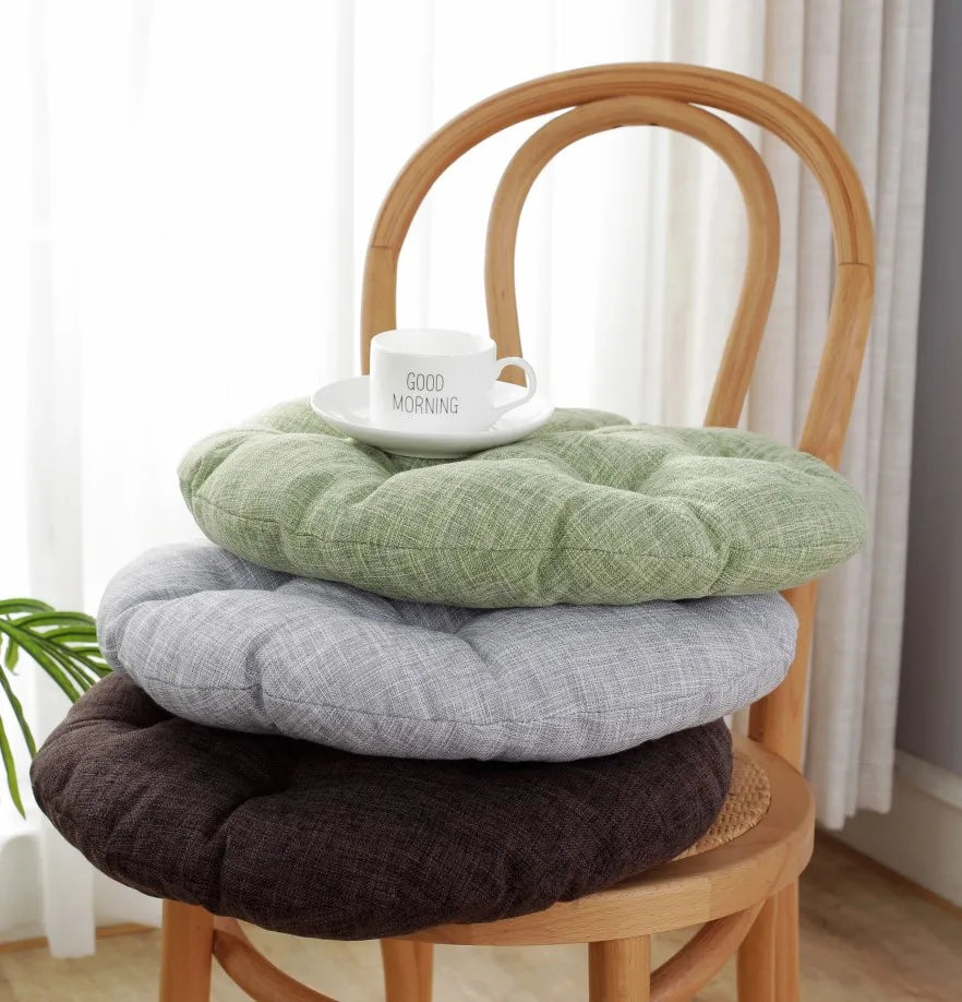 coussin rond solide moderne couleur rose vert bleu marron orange gris 55cm 47cm 42cm