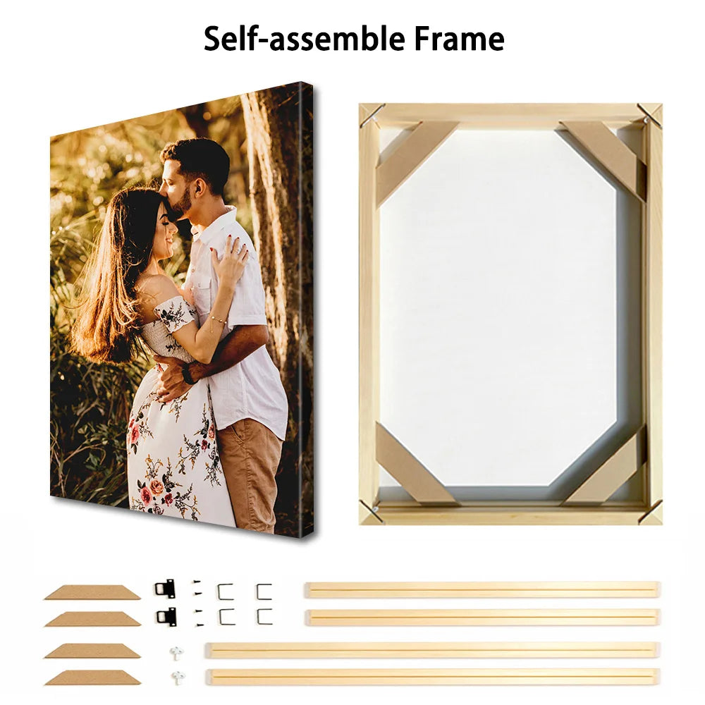 cadre personnalisé photo contemporain minimaliste blanc rouge bleu vert floral qualité supérieure