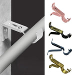 supports murals ajustables vis noir modernes tringle rideau durable maison