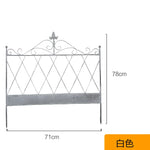 grille jardin art nouveau vert blanc support plante cloison décorativeextérieur facile assembler