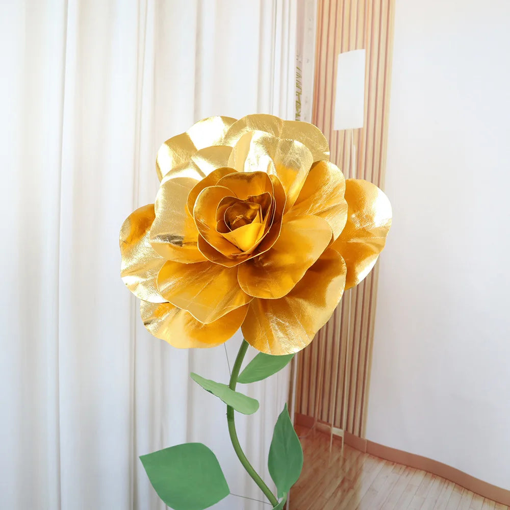 fleur artificielle rouge élégante intérieure décoration mariage anniversaire 30cm 40cm 50cm 60cm