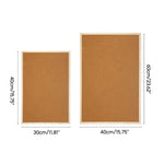 tableau liège bois marron clair texture naturelle classique crochets blancs fixations diverses 30x40cm 40x60cm