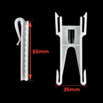 rideaux blancs rubans fins clips modernes accessoires voilages polonais fixations plastique haute qualité