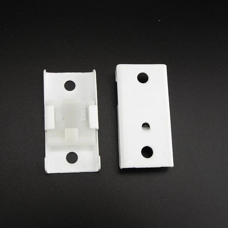 accessoires rail rideau blanc mat moderne vis fixation 10 pièces