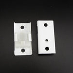 accessoires rail rideau blanc mat moderne vis fixation 10 pièces