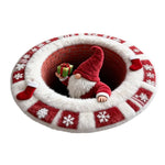 tapis sol rouge vert blanc noël rayures flocons guirlandes cadeaux 60cm antidérapant