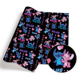tapis coton polyester bleu rose noir blanc dessins animés stitch lilo tinker bell avengers