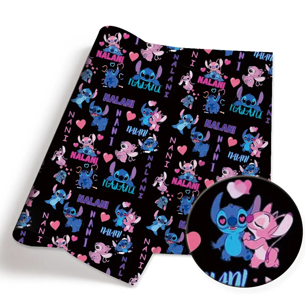 tapis coton polyester bleu rose noir blanc dessins animés stitch lilo tinker bell avengers